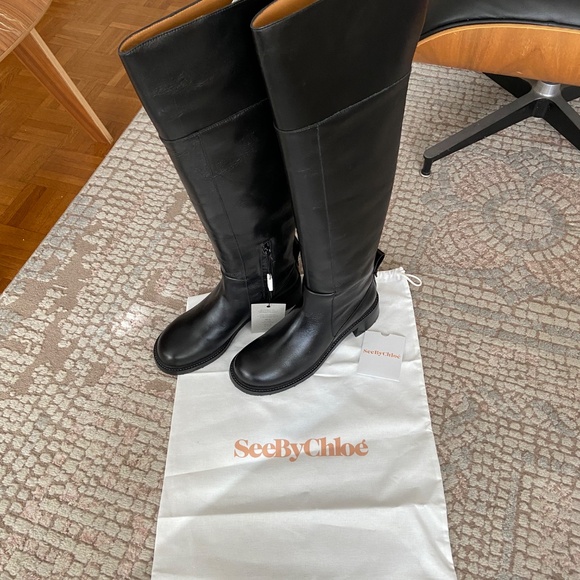 See by Chloe Leather Riding Boots, 40 - Picture 2 of 10